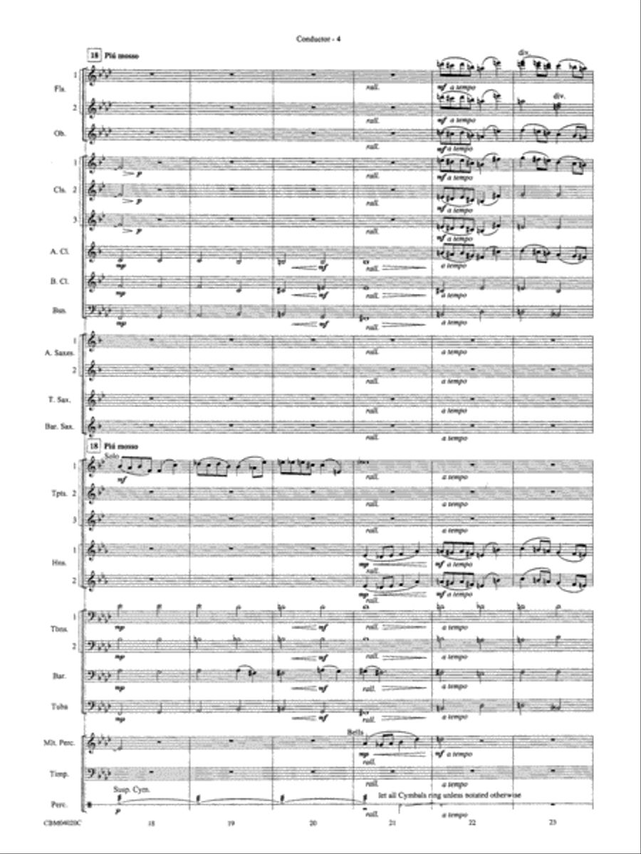 Ever Braver, Ever Stronger (An American Elegy): Score Concert Band scores gallery preview page 6