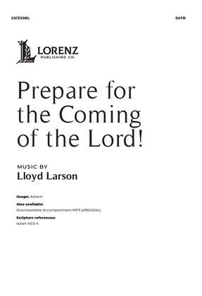 Book cover for Prepare for the Coming of the Lord!