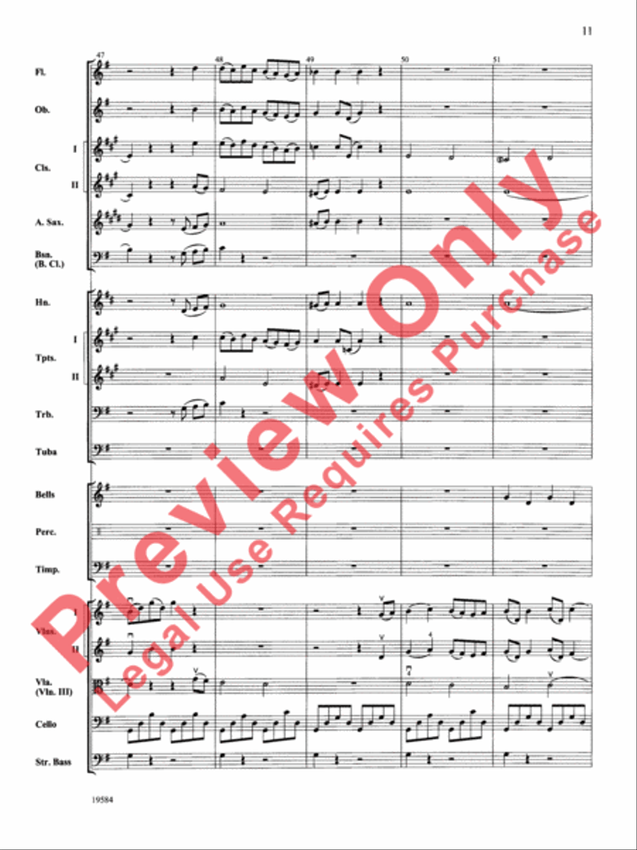 Symphony No. 1, 3rd Movement Full Orchestra scores gallery preview page 12