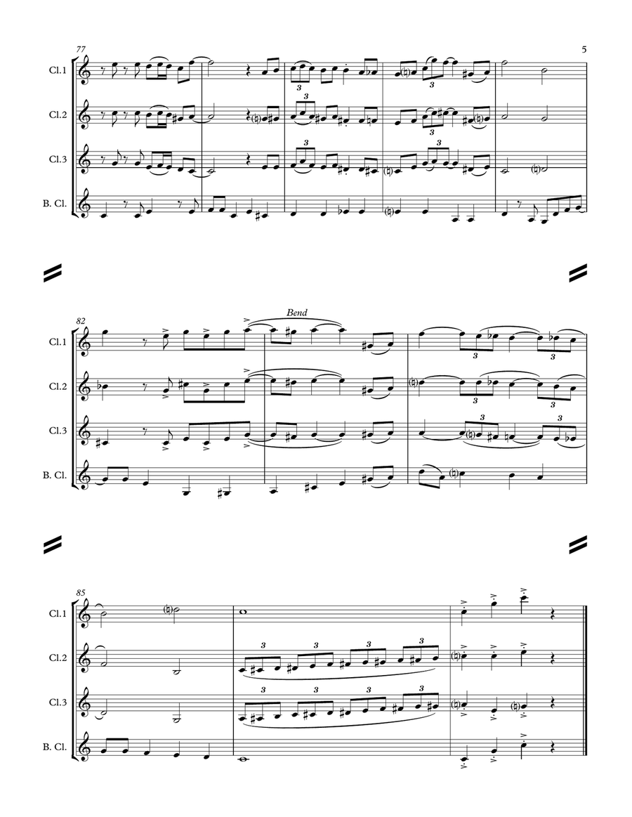 It's Beginning To Look Like Christmas Woodwind Ensemble scores gallery preview page 6