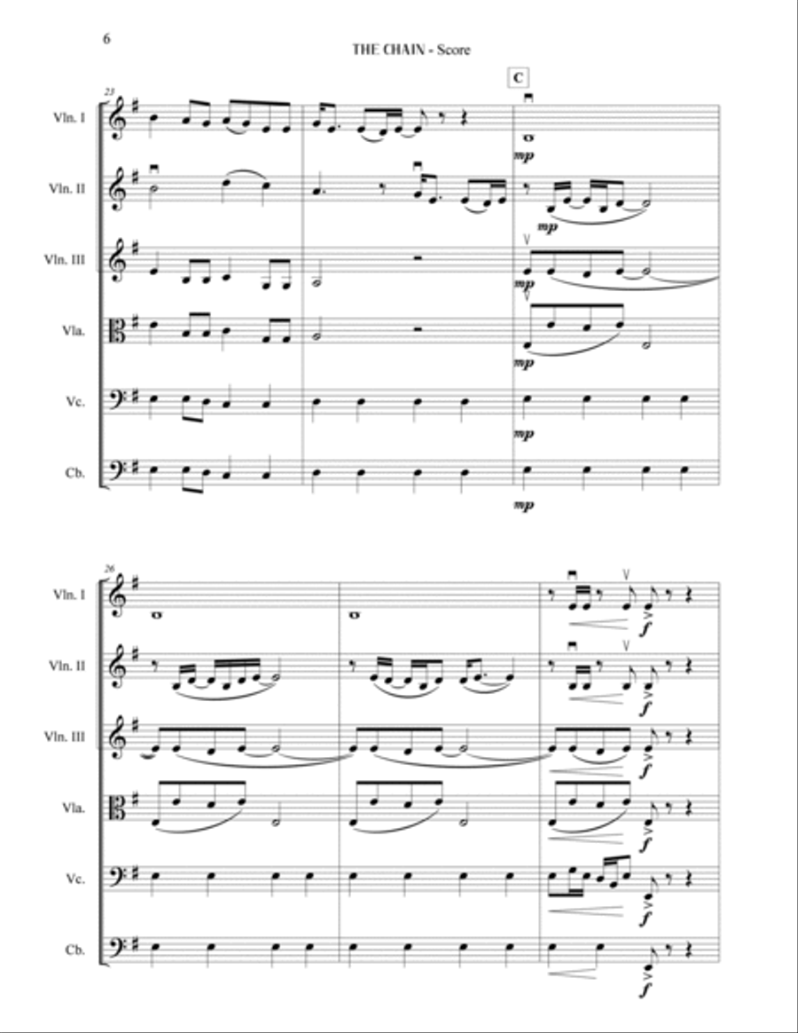 The Chain String Orchestra scores gallery preview page 6