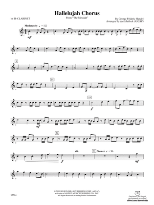 Hallelujah Chorus (From The Messiah): 1st B-flat Clarinet