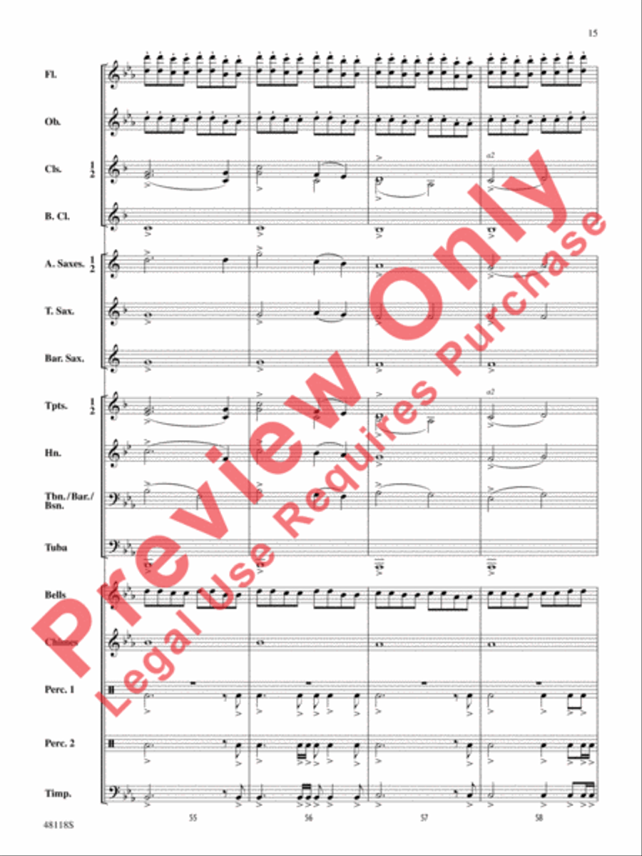 Defenders of the Realm Concert Band scores gallery preview page 16