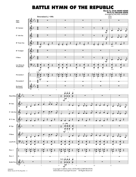 Battle Hymn of the Republic - Full Score