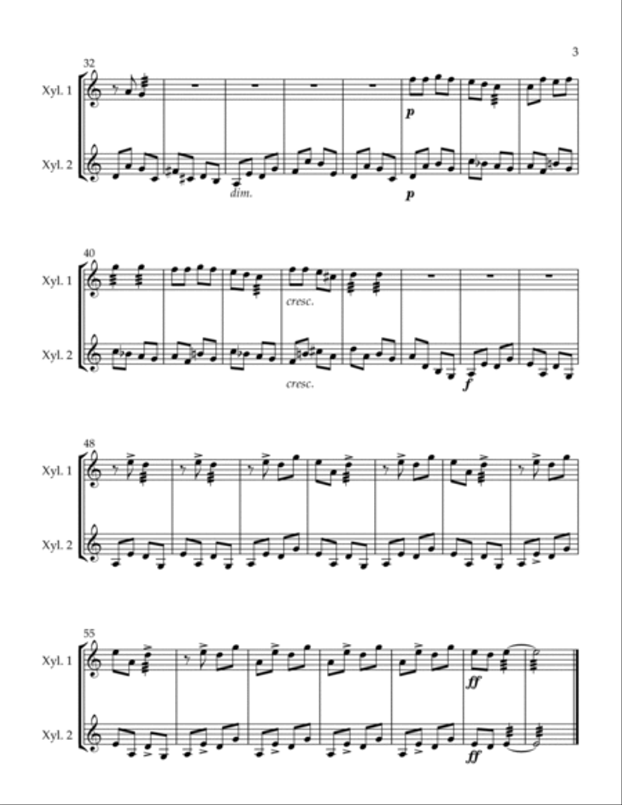 Country Festival Percussion scores gallery preview page 3