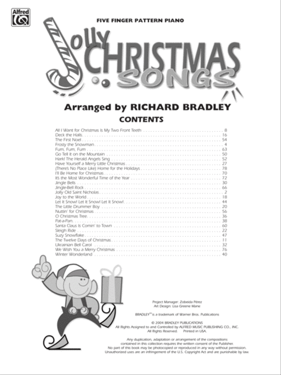 Jolly Christmas Songs Jolly Christmas Songs Easy Piano scores gallery preview page 2