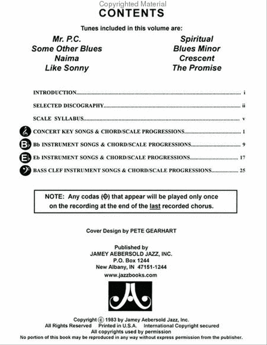 Volume 27 - John Coltrane Tenor Saxophone scores gallery preview page 2
