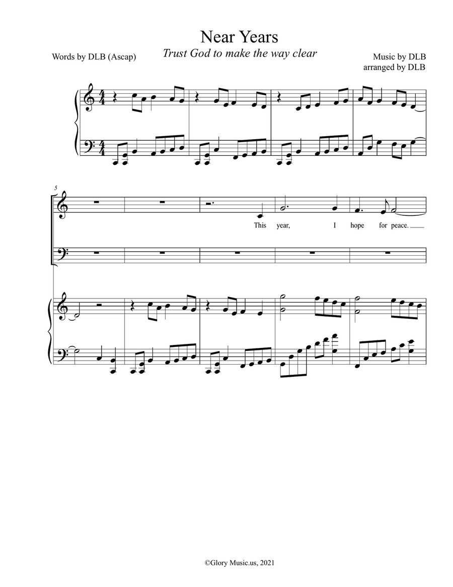 New Years New Years 4-Part scores gallery preview page 1