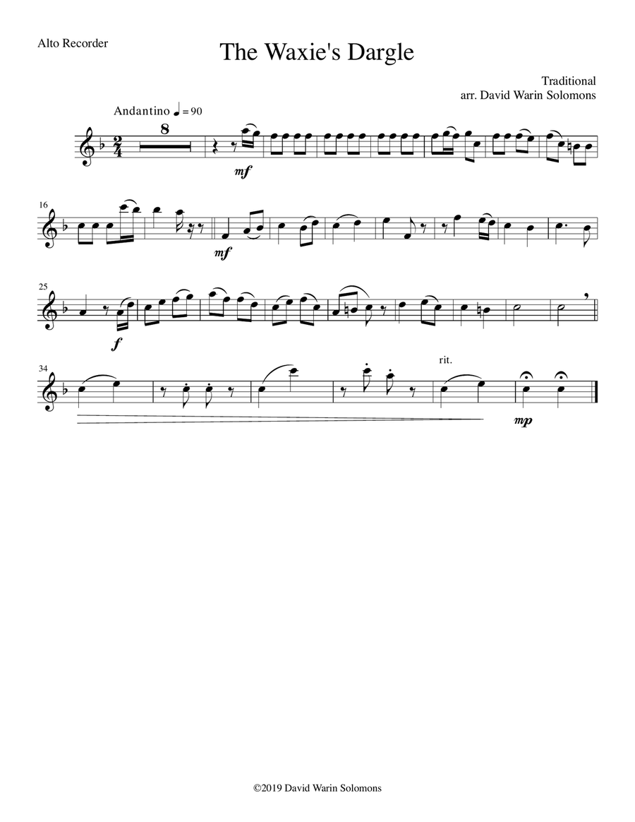 15 easy trios for recorder trio (soprano, alto, tenor) Soprano Recorder scores gallery preview page 5