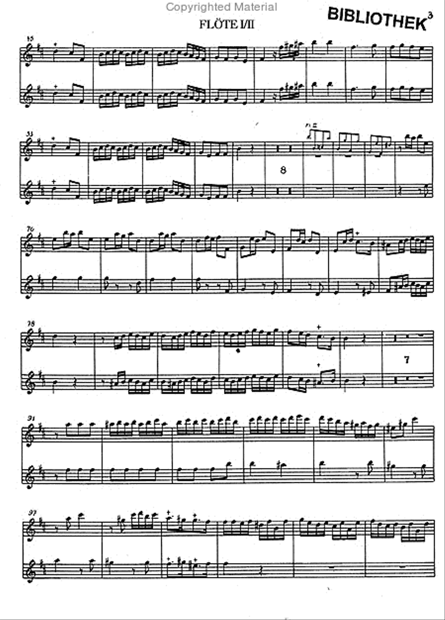 Konzerte op. 15, IV-VI / Sts Flute scores gallery preview page 2