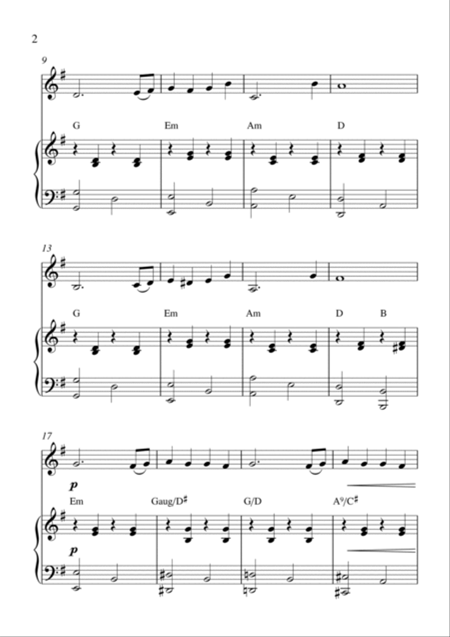 More (ti Guarderò Nel Cuore) Violin Solo scores gallery preview page 2