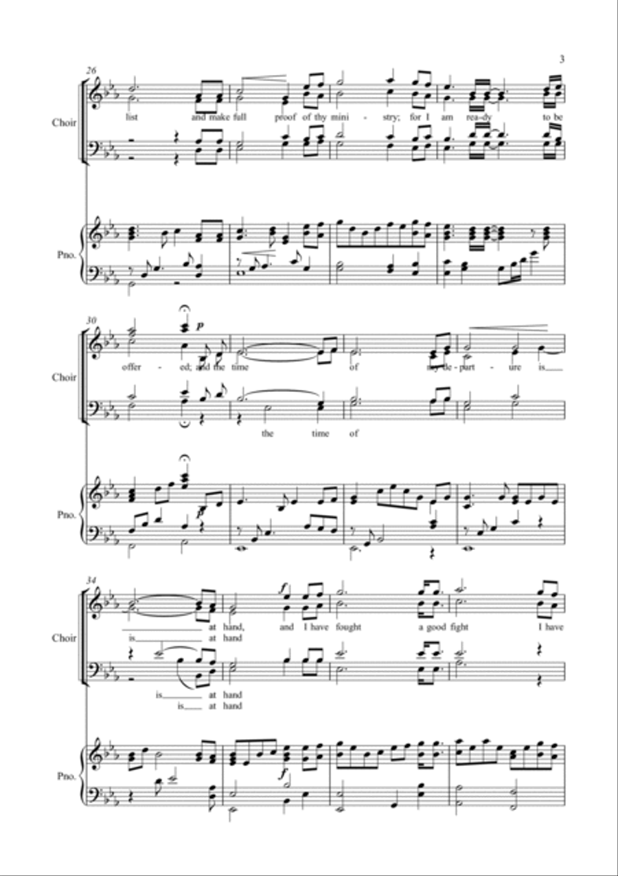 I have kept the faith Choir scores gallery preview page 3