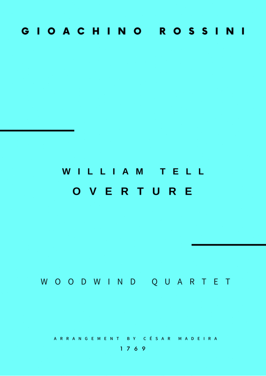 William Tell Overture - Woodwind Quartet (Full Score) - Score Only image number null