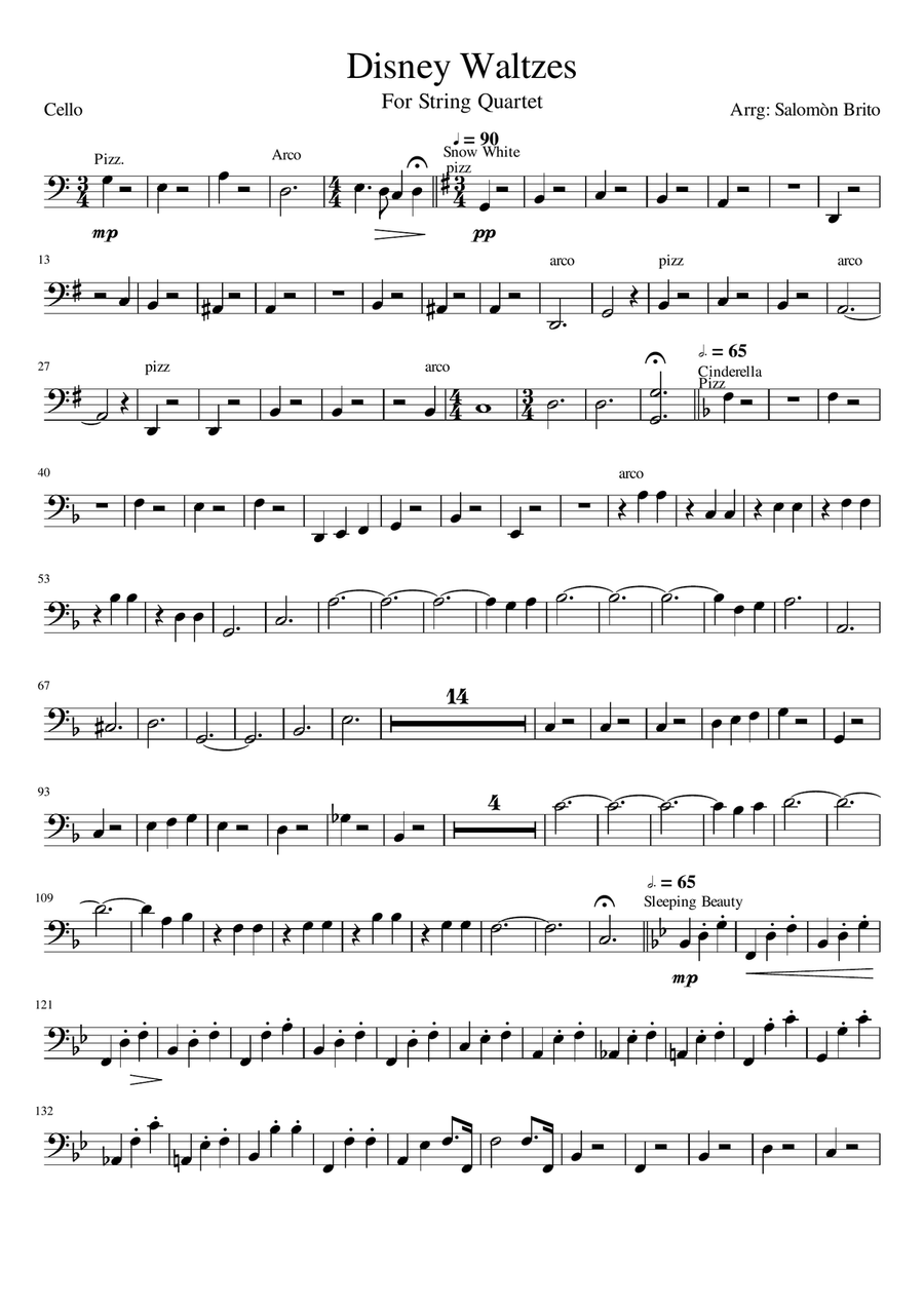 Book cover for Disney Waltzes. Cello