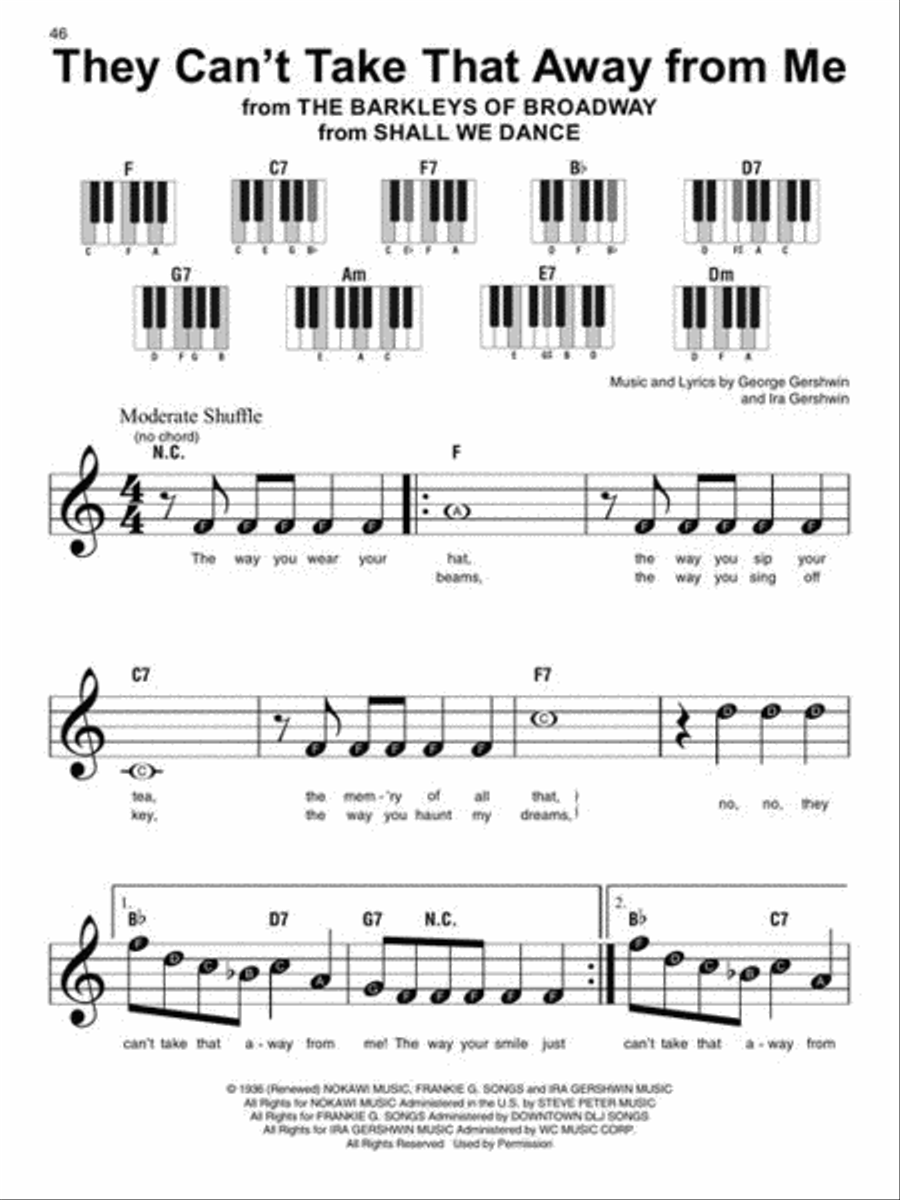 George Gershwin - Super Easy Songbook Easy Piano scores gallery preview page 6