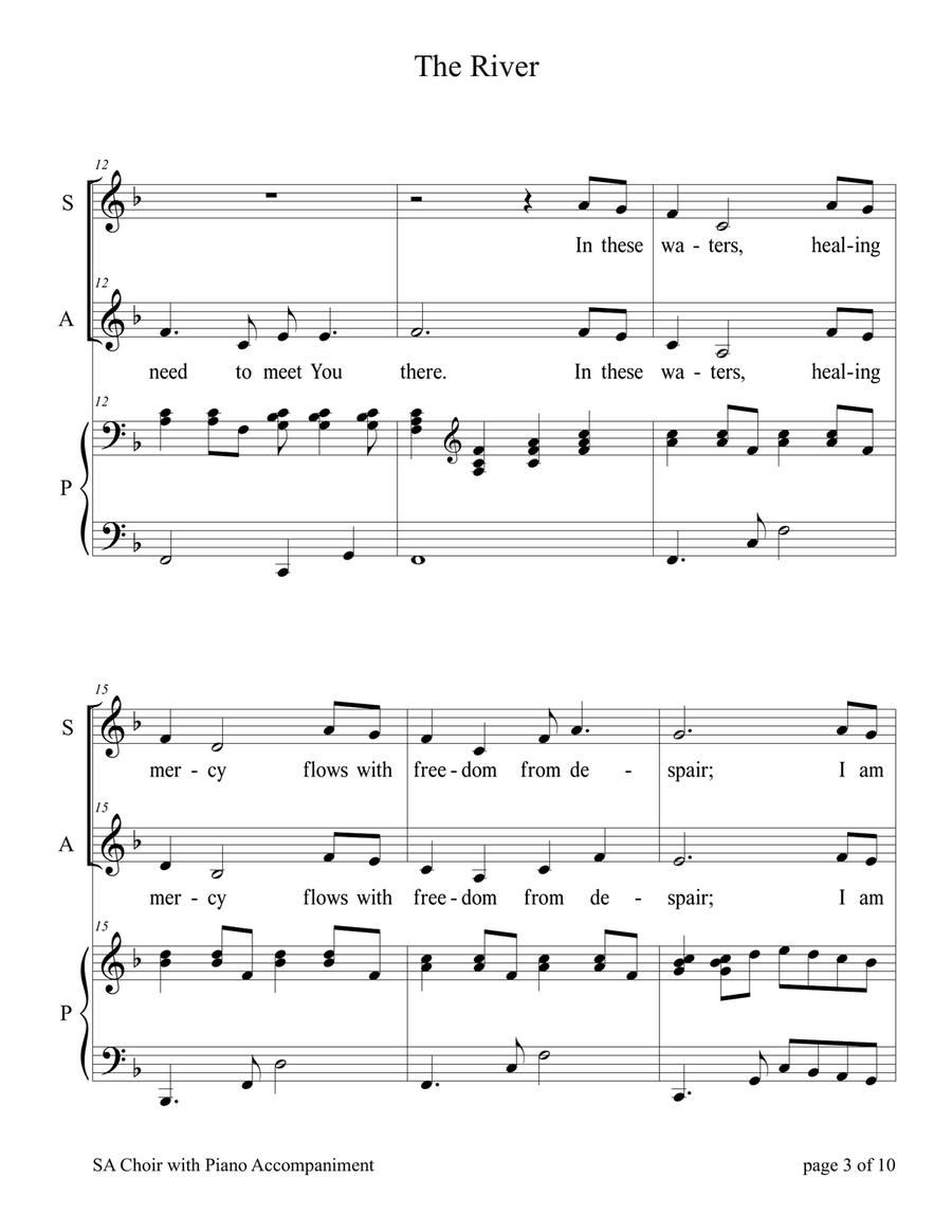 The River 2-Part scores gallery preview page 3