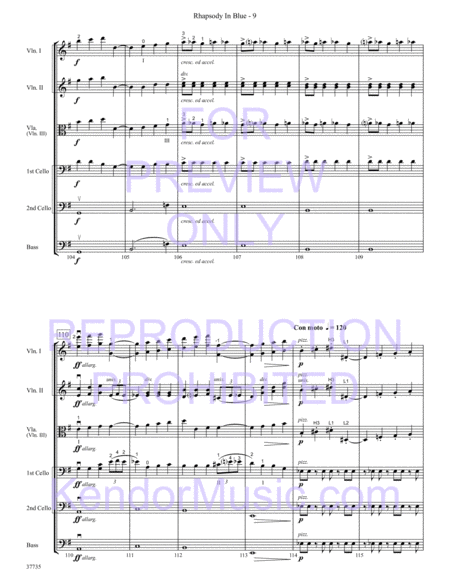 Rhapsody In Blue (Full Score)