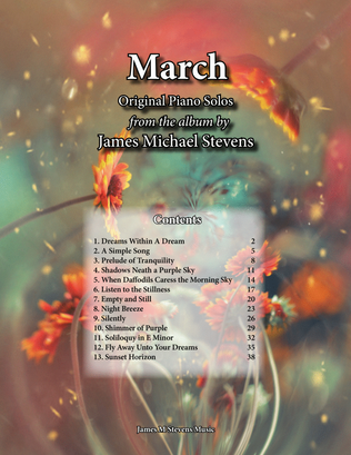 Book cover for March Piano Book