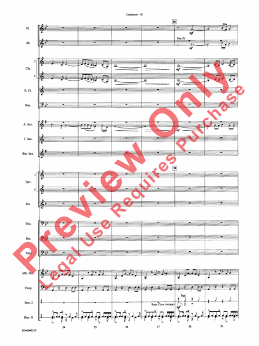 Under the Rice Moon Under the Rice Moon Concert Band scores gallery preview page 13