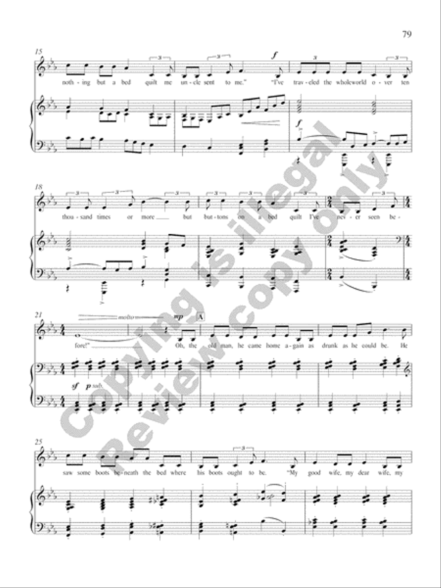American Folk Set Low Voice scores gallery preview page 53