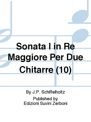 Book cover for Sonata I in Re Maggiore Per Due Chitarre (10)