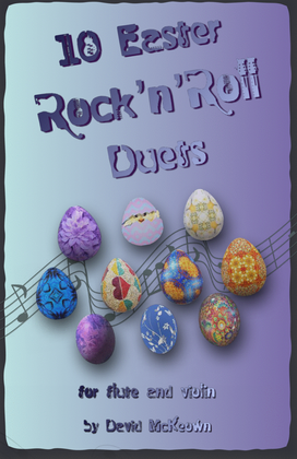 Book cover for 10 Easter Rock'n'Roll Duets for Flute and Violin