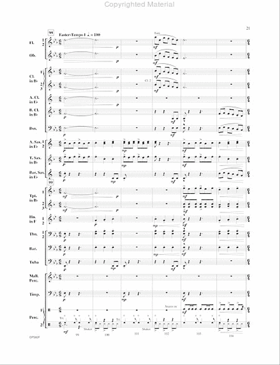 Highland Celebration Concert Band scores gallery preview page 22