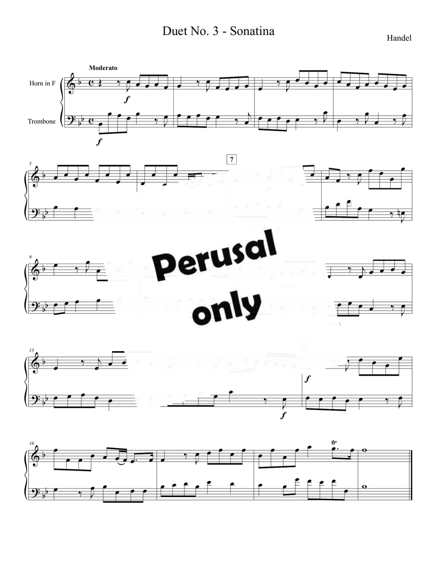 EIGHT DUETS FOR HORN AND TROMBONE Brass Duet scores gallery preview page 6