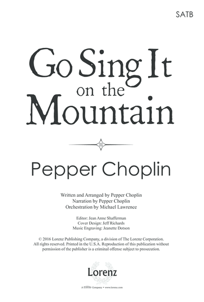 Go Sing It on the Mountain