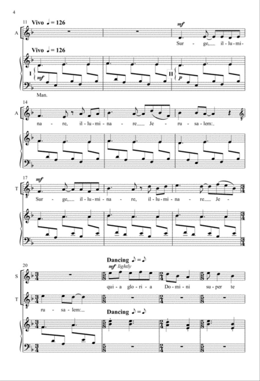 Surge, illuminare from Vidimus stellam Divisi scores gallery preview page 4
