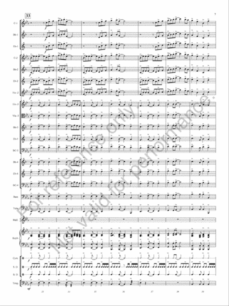 Ashland Park Concert Band scores gallery preview page 9