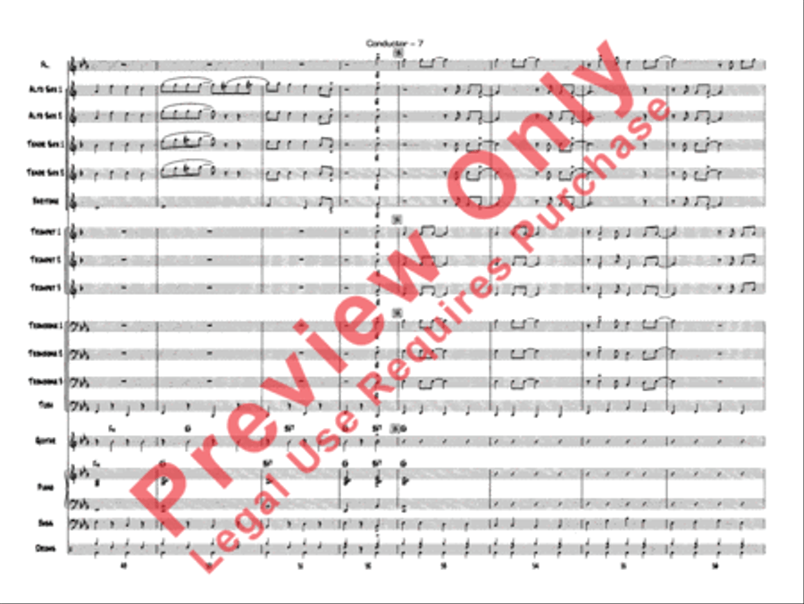 Jazzy Merry Christmas Jazz Ensemble scores gallery preview page 10
