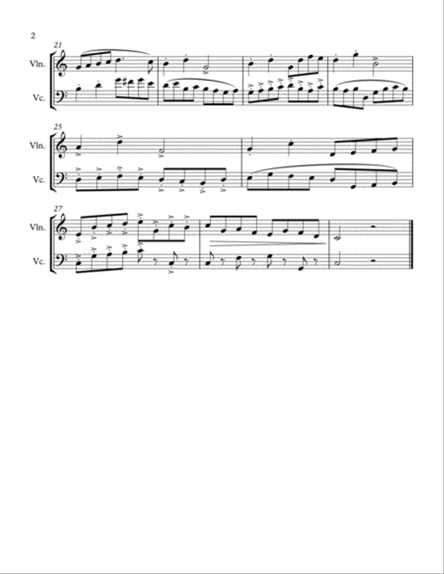 Do As I Say Not As I Do String Duet scores gallery preview page 2