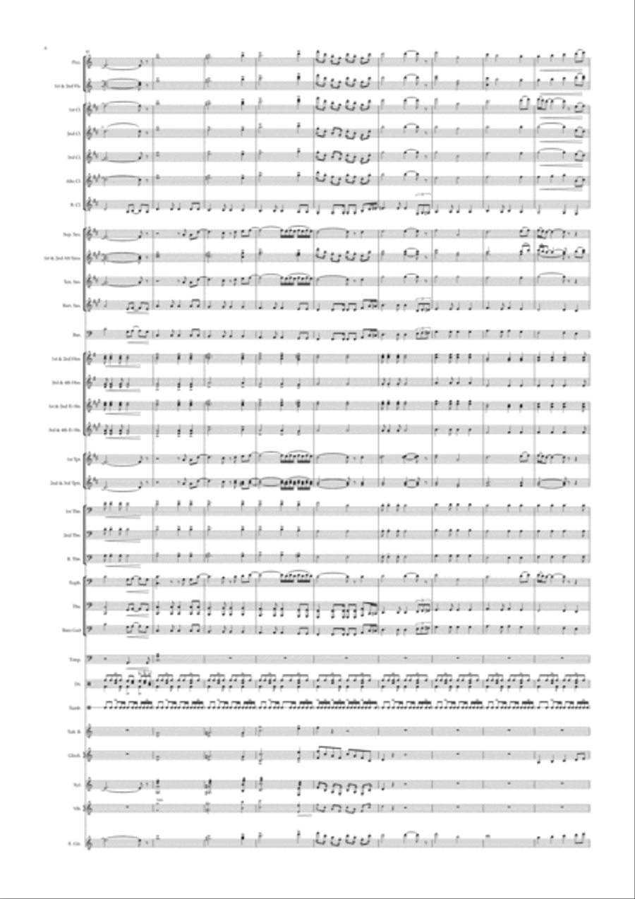 An American Trilogy Concert Band scores gallery preview page 6