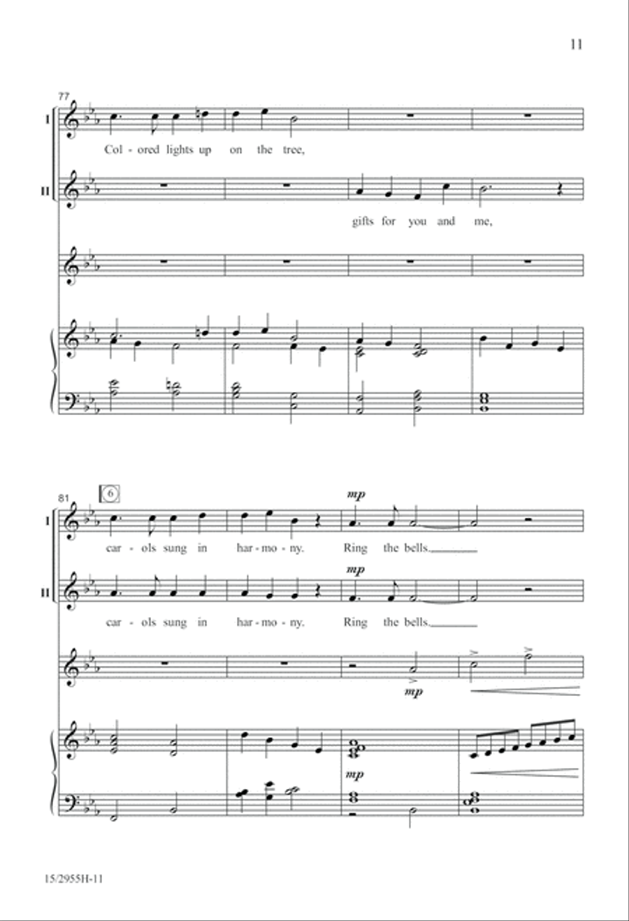Ring the Bells, It's Christmas! 2-Part scores gallery preview page 11