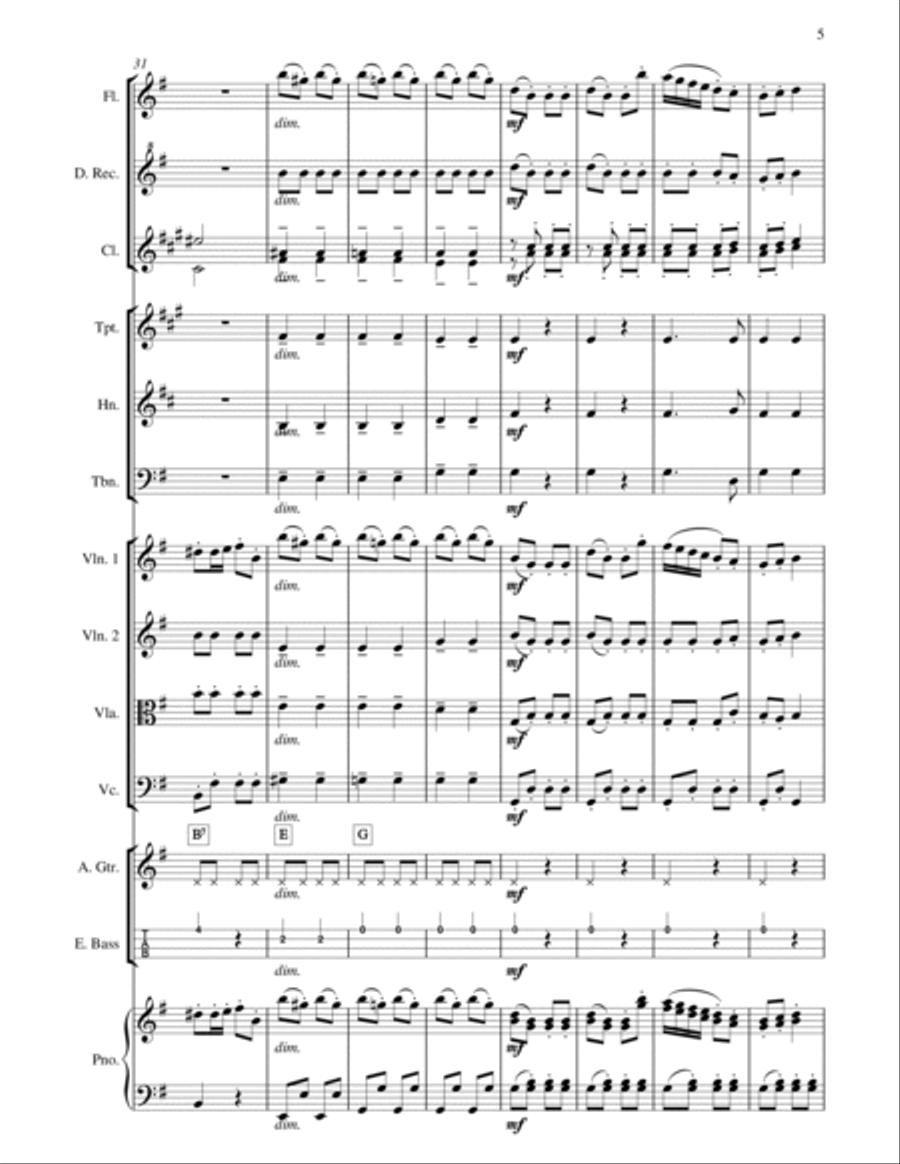 EASIER SCHOOL ORCHESTRA SERIES 9 Turkish March Beethoven Full Orchestra scores gallery preview page 6