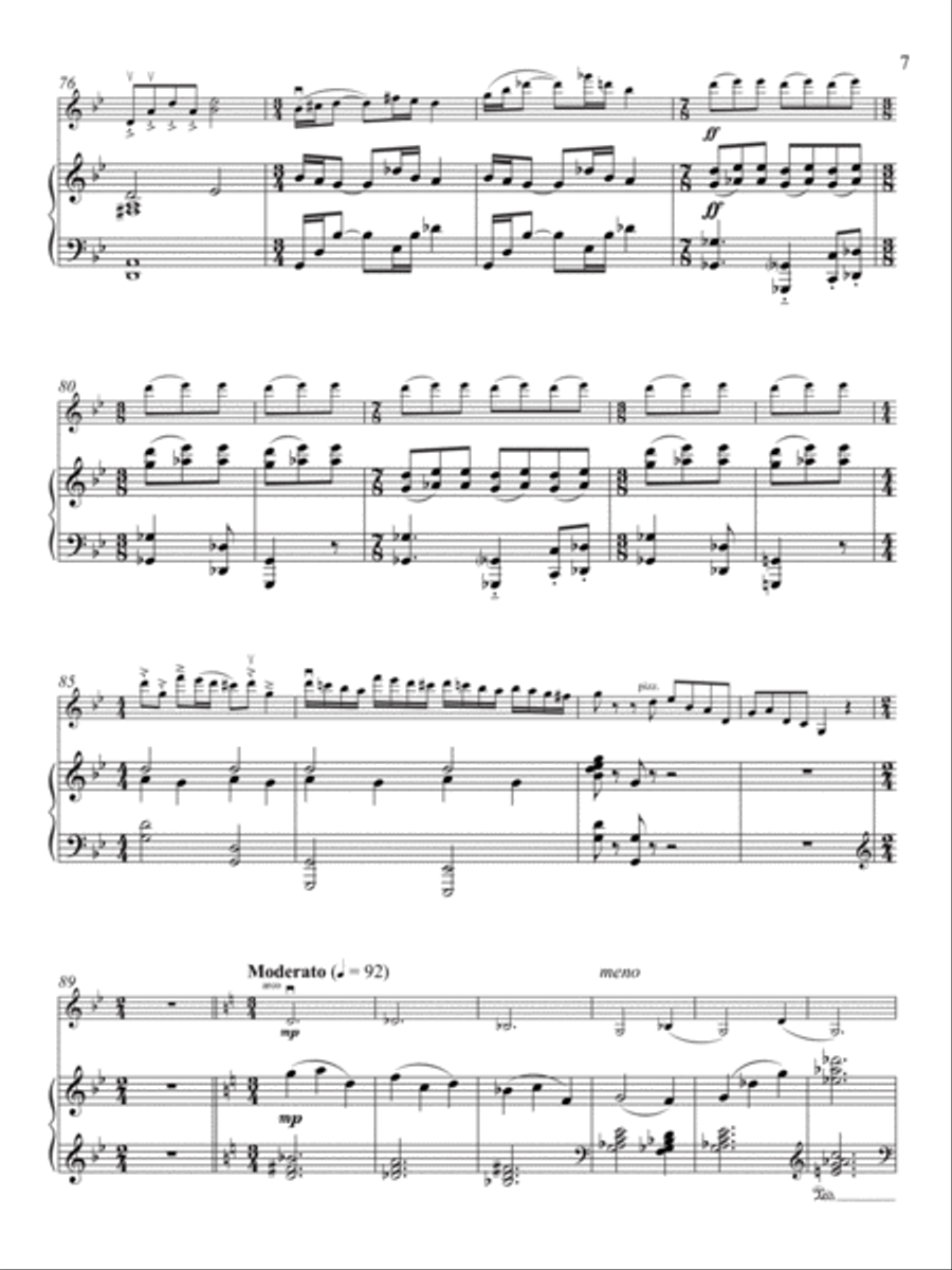 Reflections Violin Solo scores gallery preview page 5