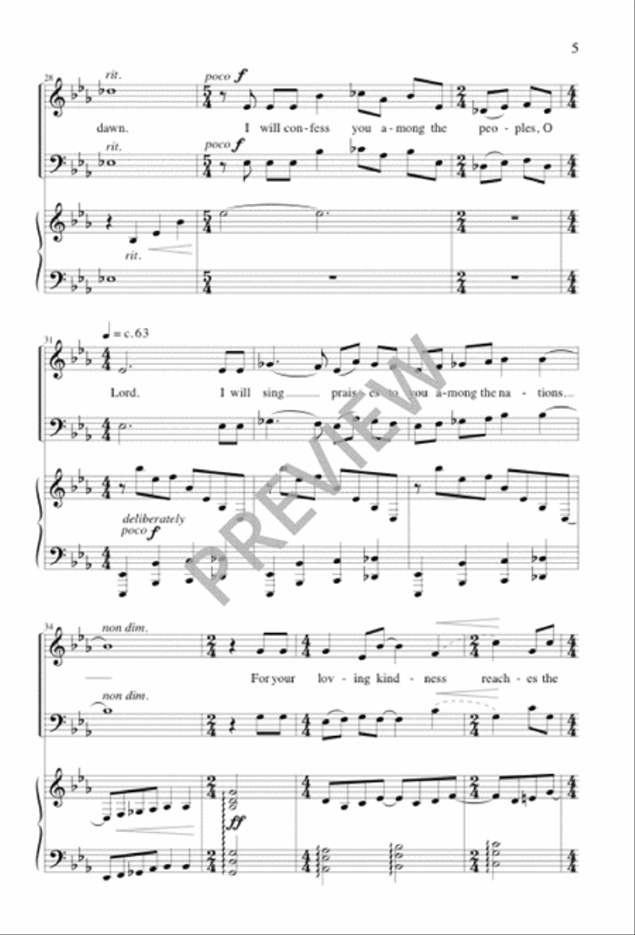 My Heart Is Firmly Fixed, O God 2-Part scores gallery preview page 6