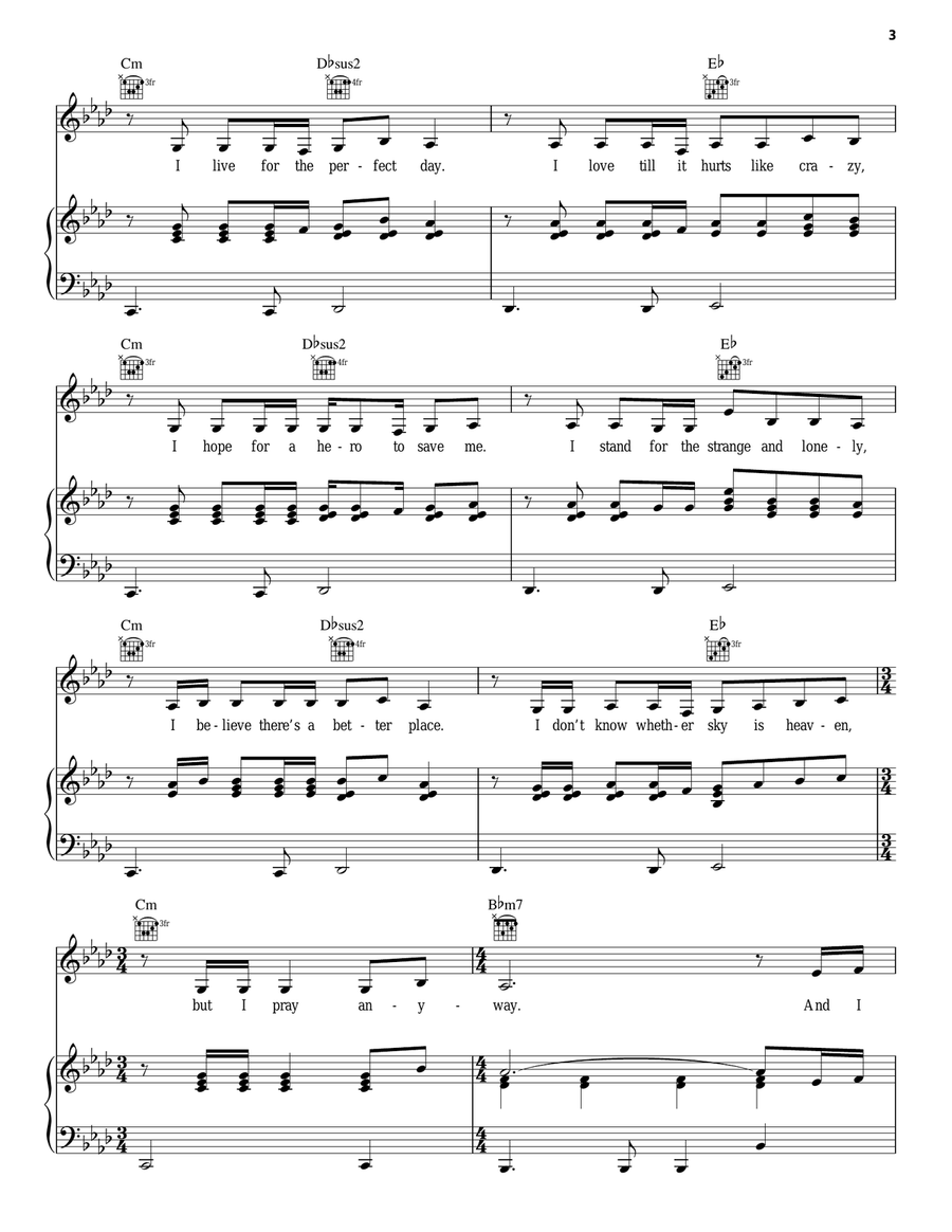 I Stand Acoustic Guitar scores gallery preview page 3