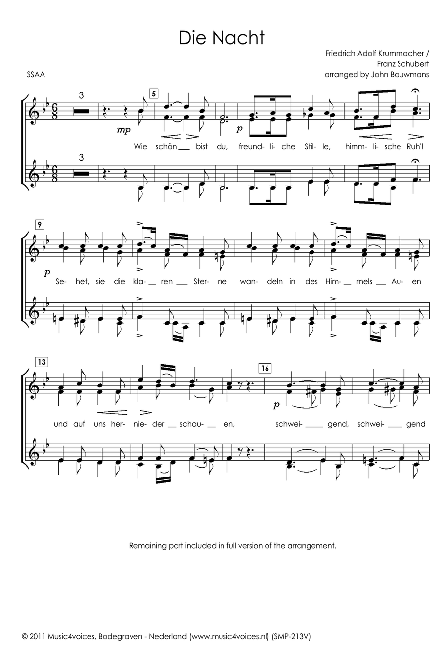 Die Nacht SSAA scores gallery preview page 4