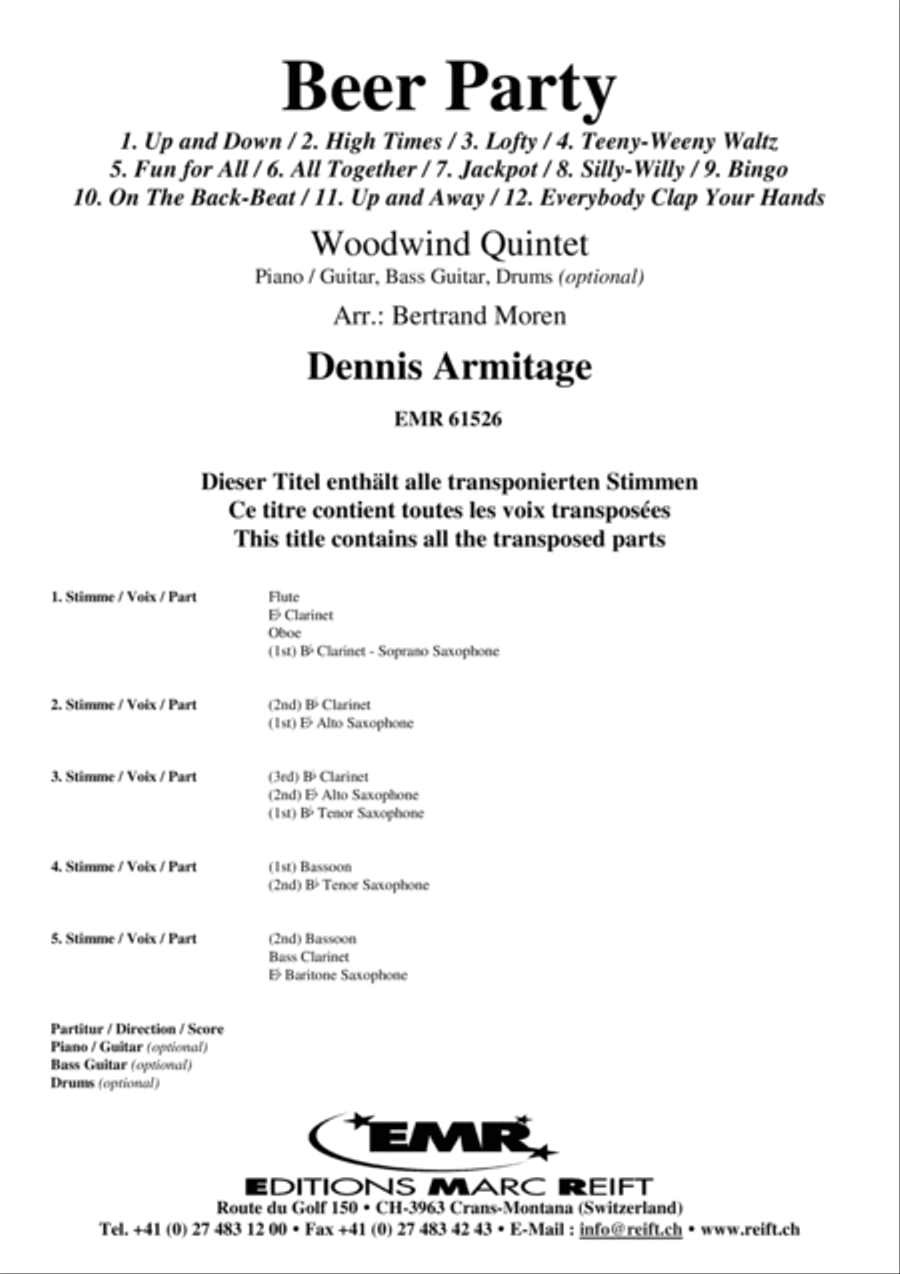 Beer Party Beer Party Woodwind Quintet scores gallery preview page 2