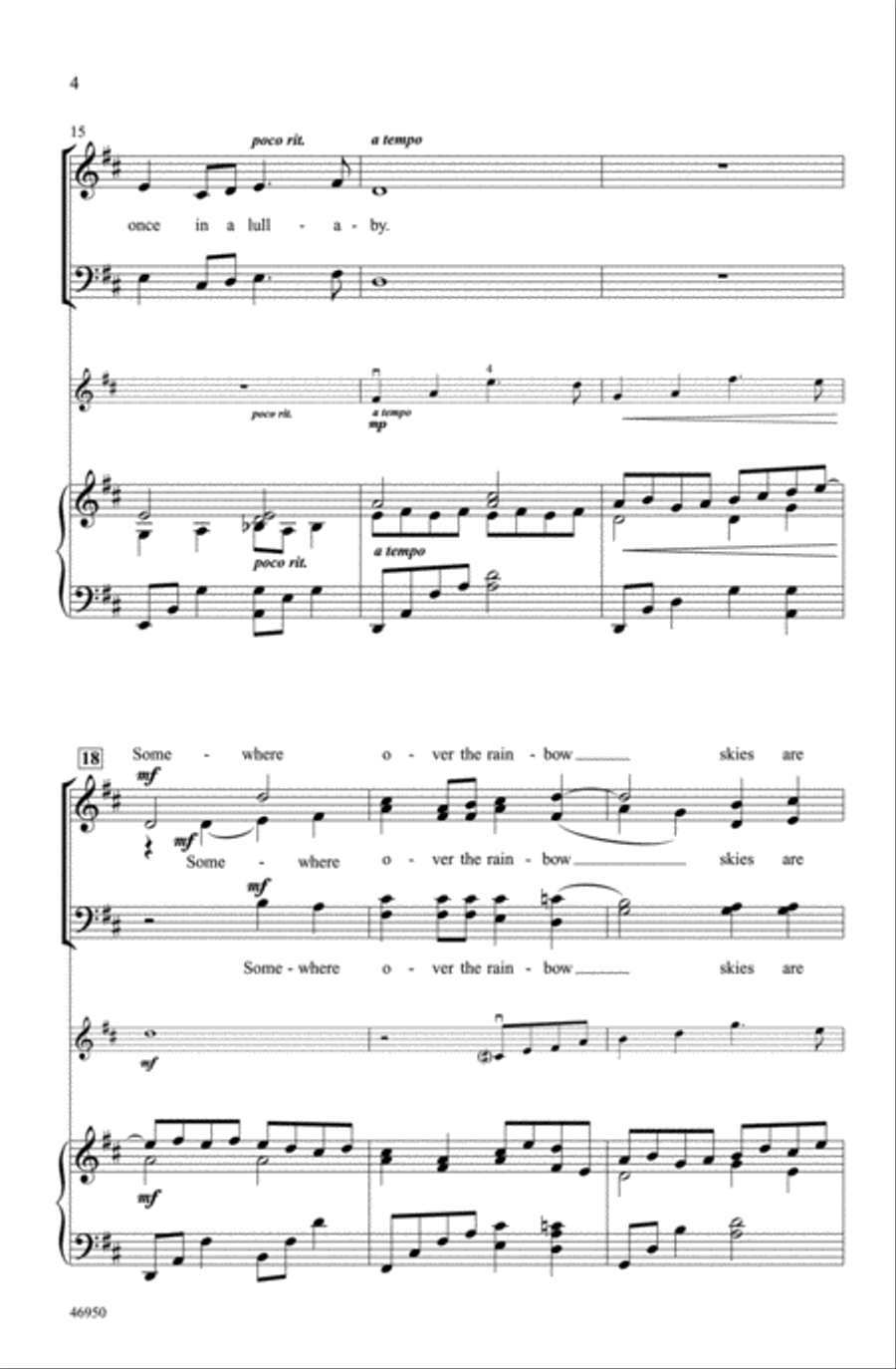 Over the Rainbow Choir scores gallery preview page 3