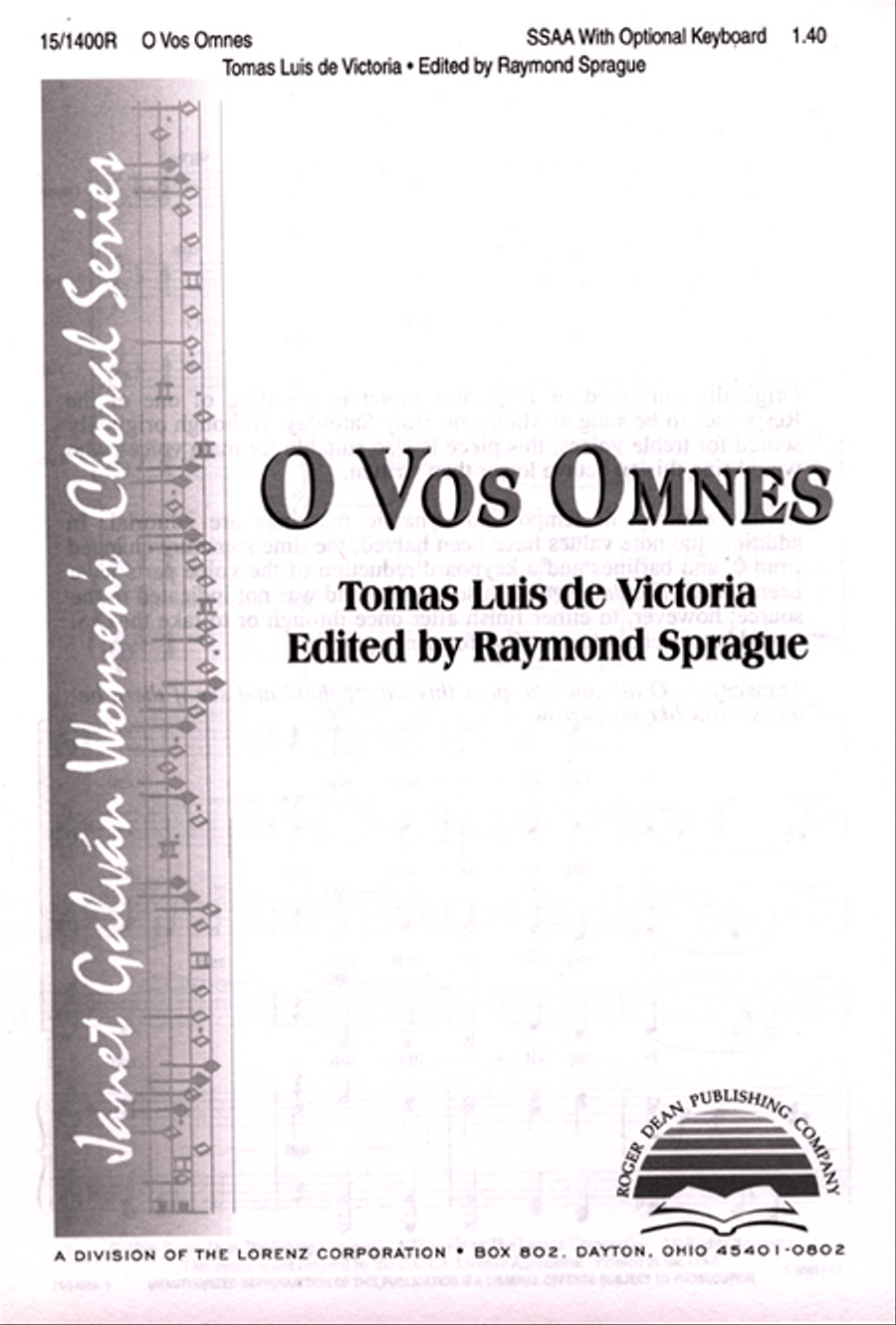 O Vos Omnes SSAA scores gallery preview page 1