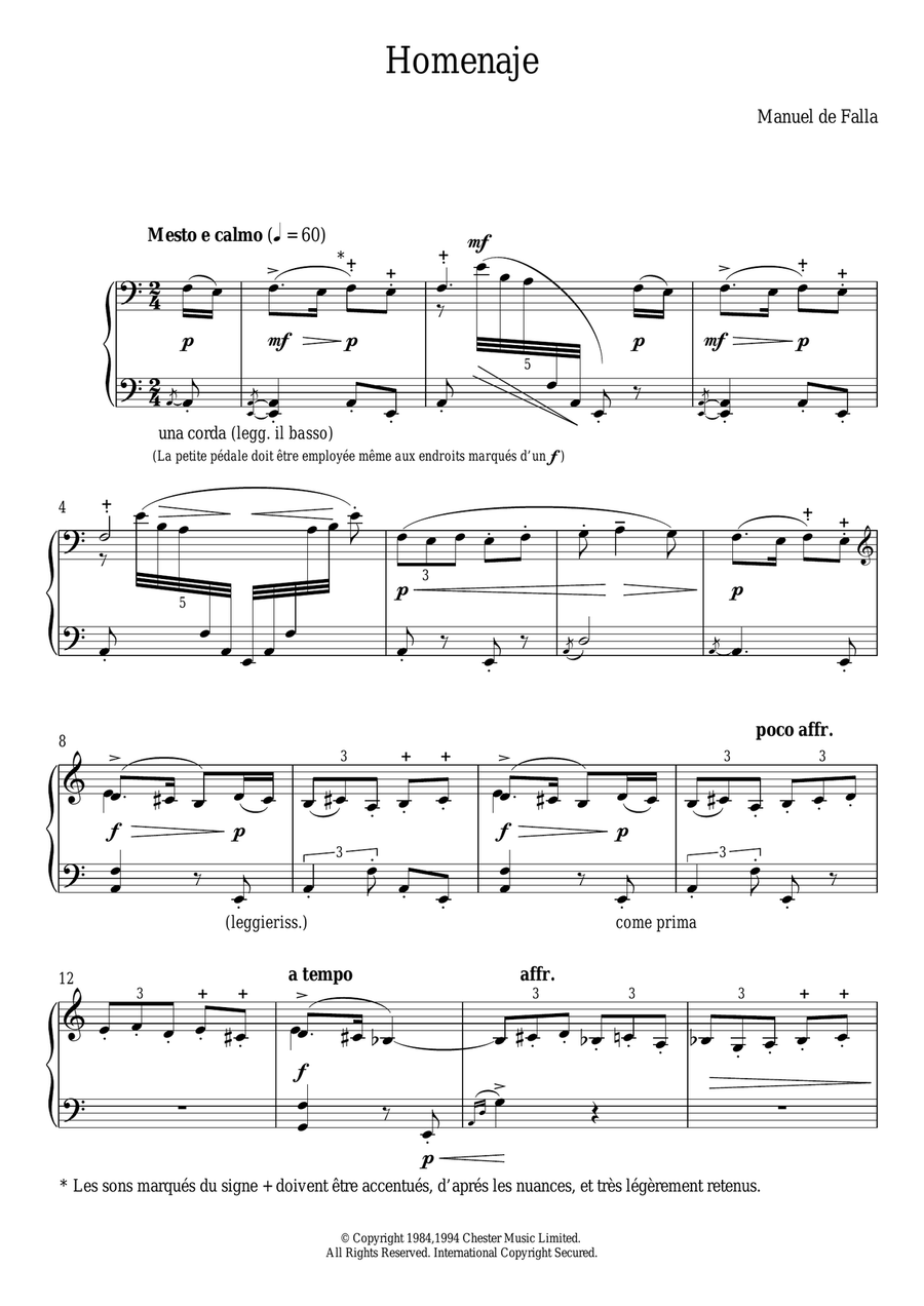 Homenaje Piano Solo scores gallery preview page 1