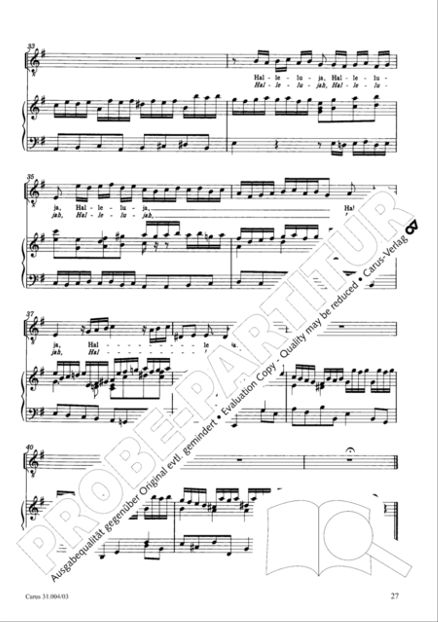 Christ lay in death's cold prison (Christ lag in Todesbanden) 4-Part scores gallery preview page 28