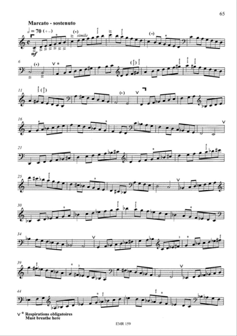 Treatise-Method and Exercises & 21 Etudes Horn scores gallery preview page 15