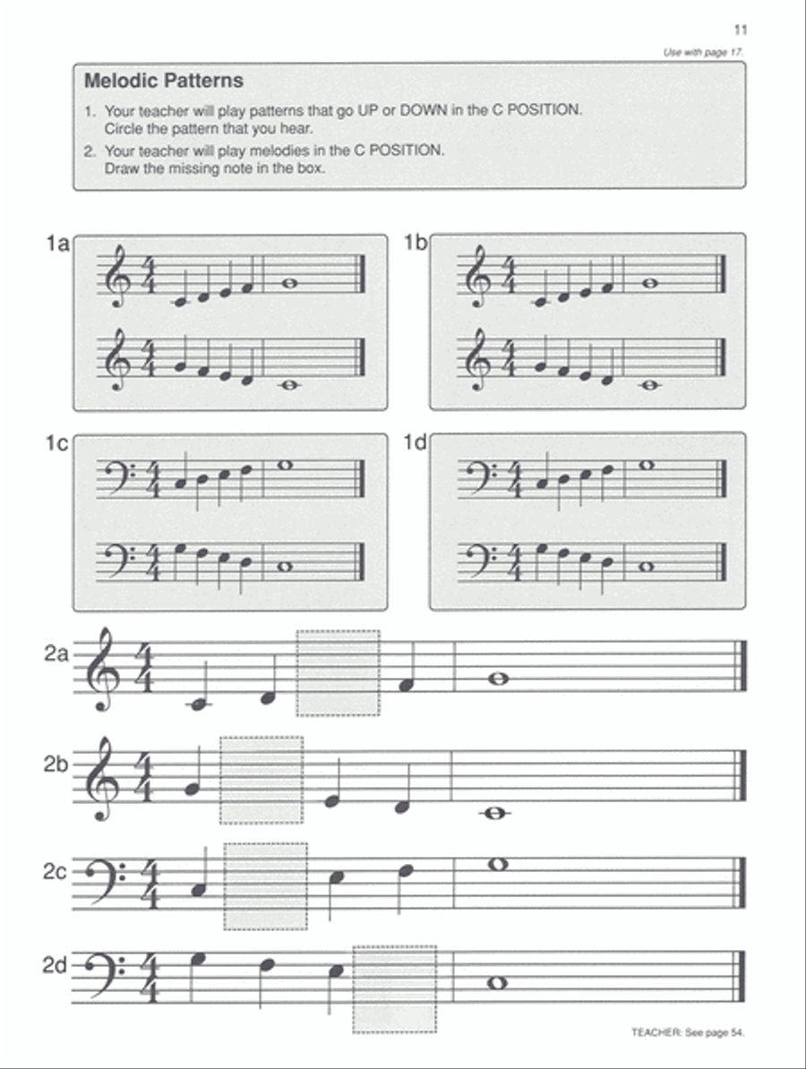 Alfred's Basic Piano Library Ear Training Complete Piano Method scores gallery preview page 2