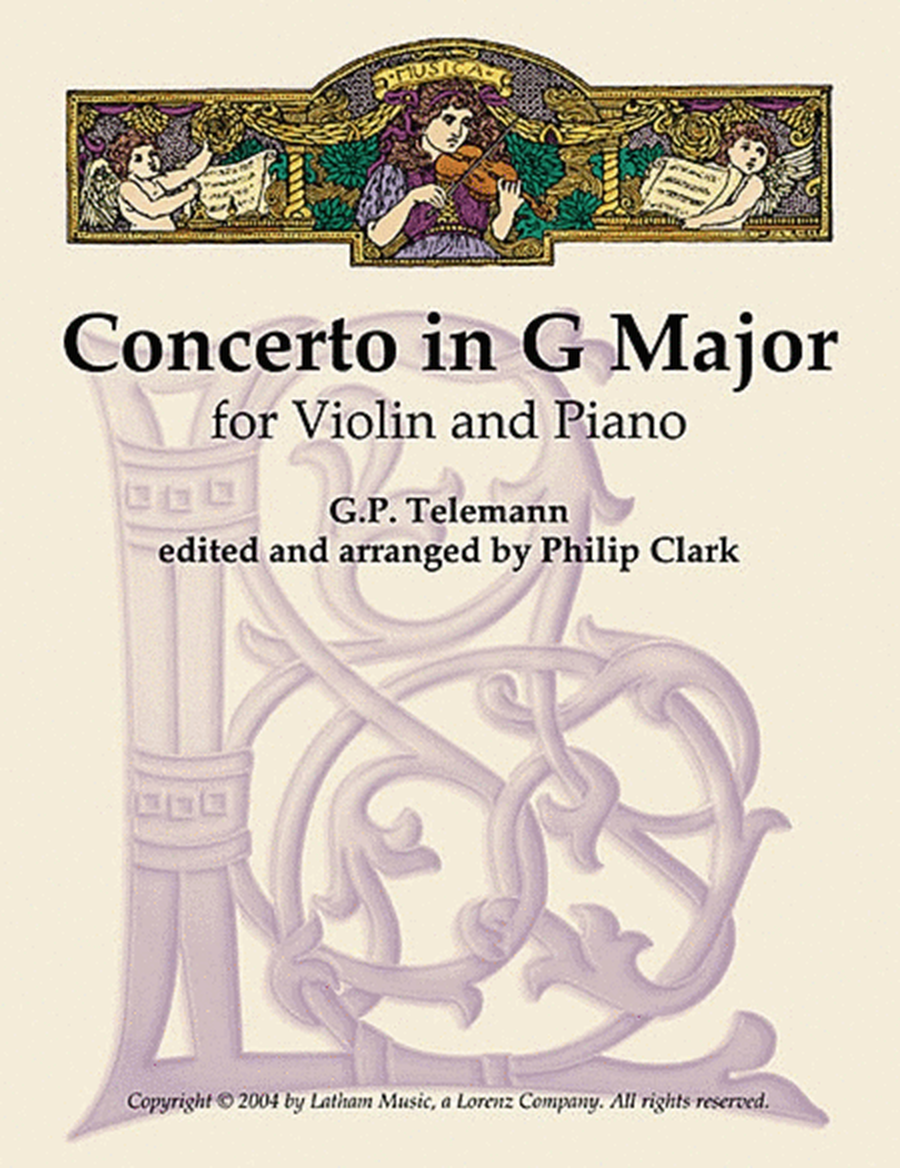 Concerto G Arr Clark Vln/Pno