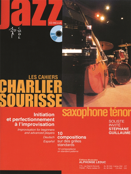 Les Cahiers Charlier/sourisse - Jazz (livre Avec Cd Al30545) Pour Saxophone