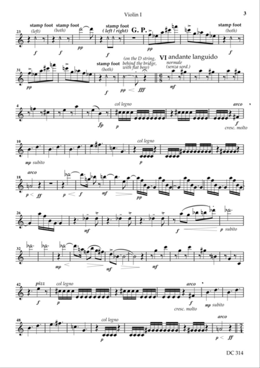 String Quartet No 4 (Parts) String Quartet scores gallery preview page 3